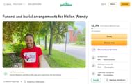 GoFundMe raises money to repatriate Wendy's body (Image via GoFundMe)